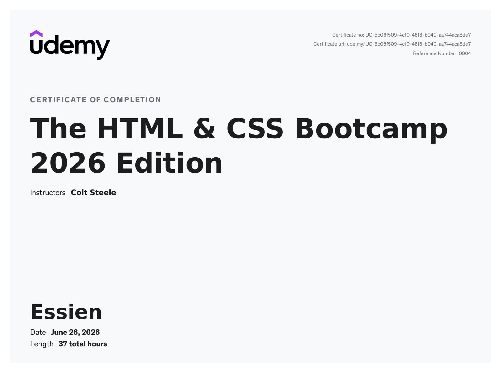 Html and Css Bootcamp