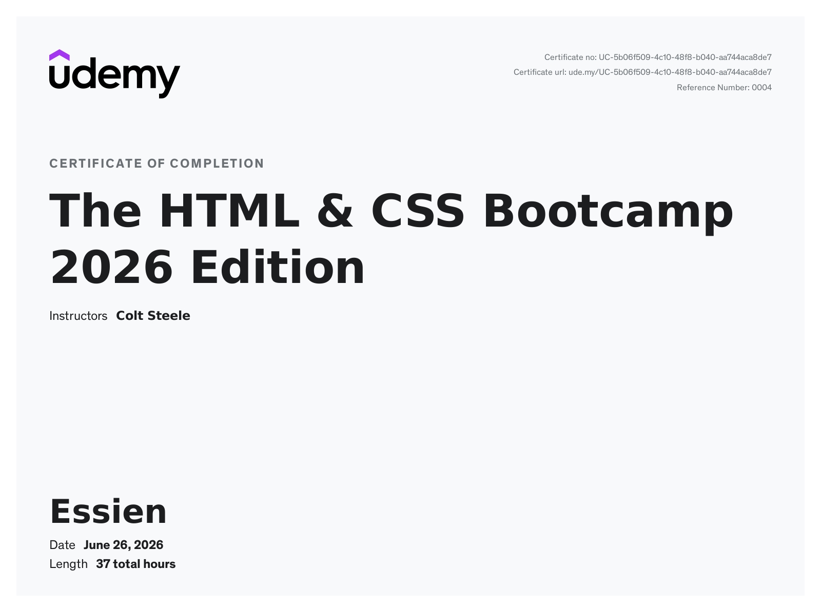 Html and Css Bootcamp